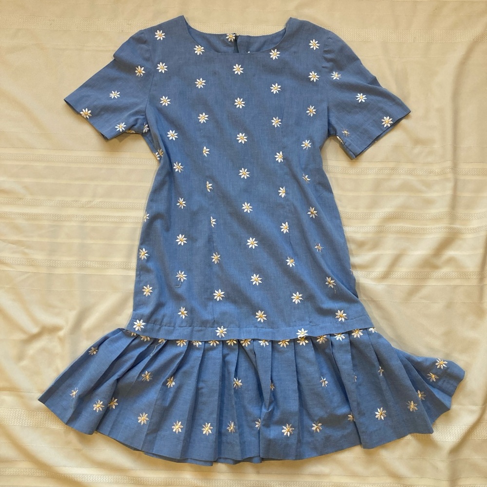 Blue Floral Youth Dress